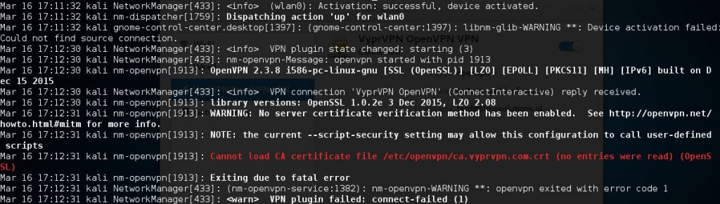 vpn checkpoint linux