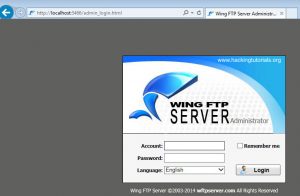 wing ftp server admin